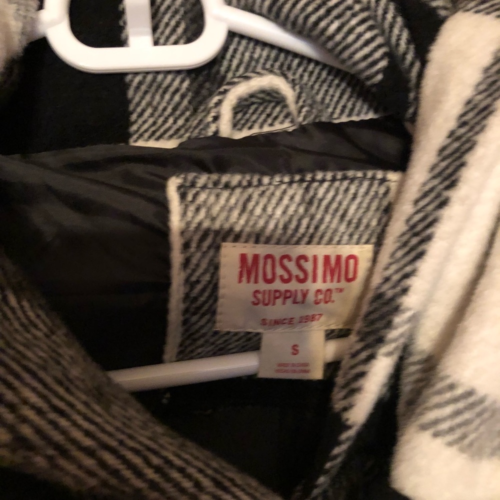 Black and White Plaid Coat - Picture 2 of 3